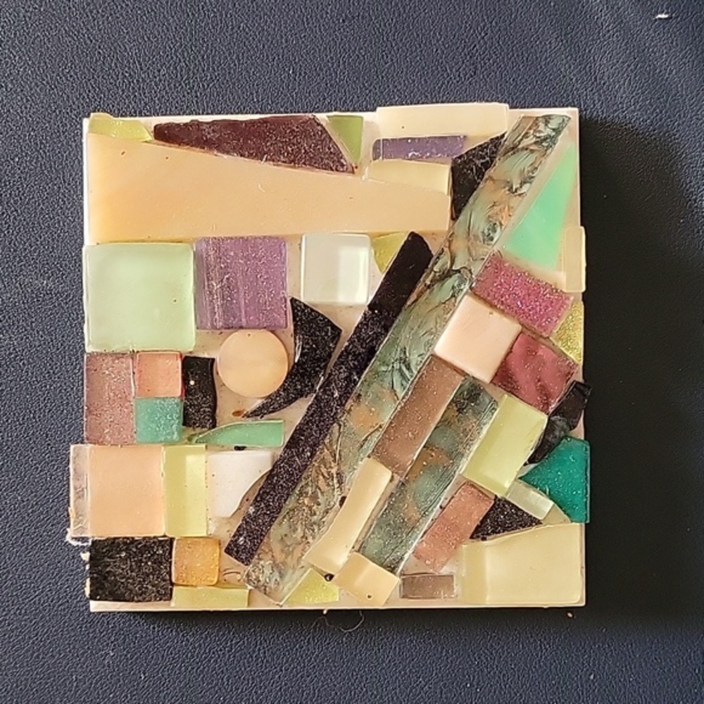 Vintage Glass Mosaic Terracotta Tile